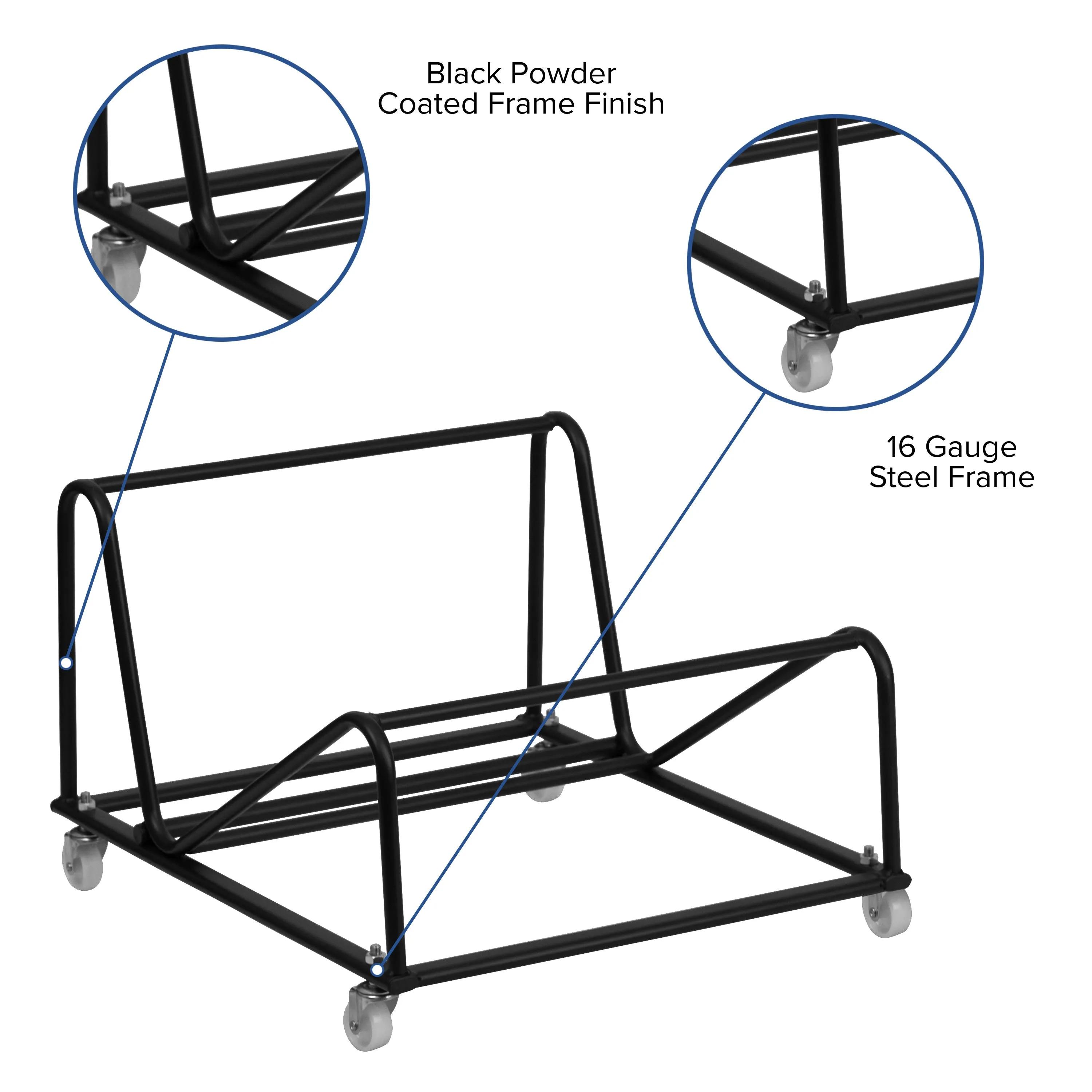 Sled Base Stack Chair Dolly