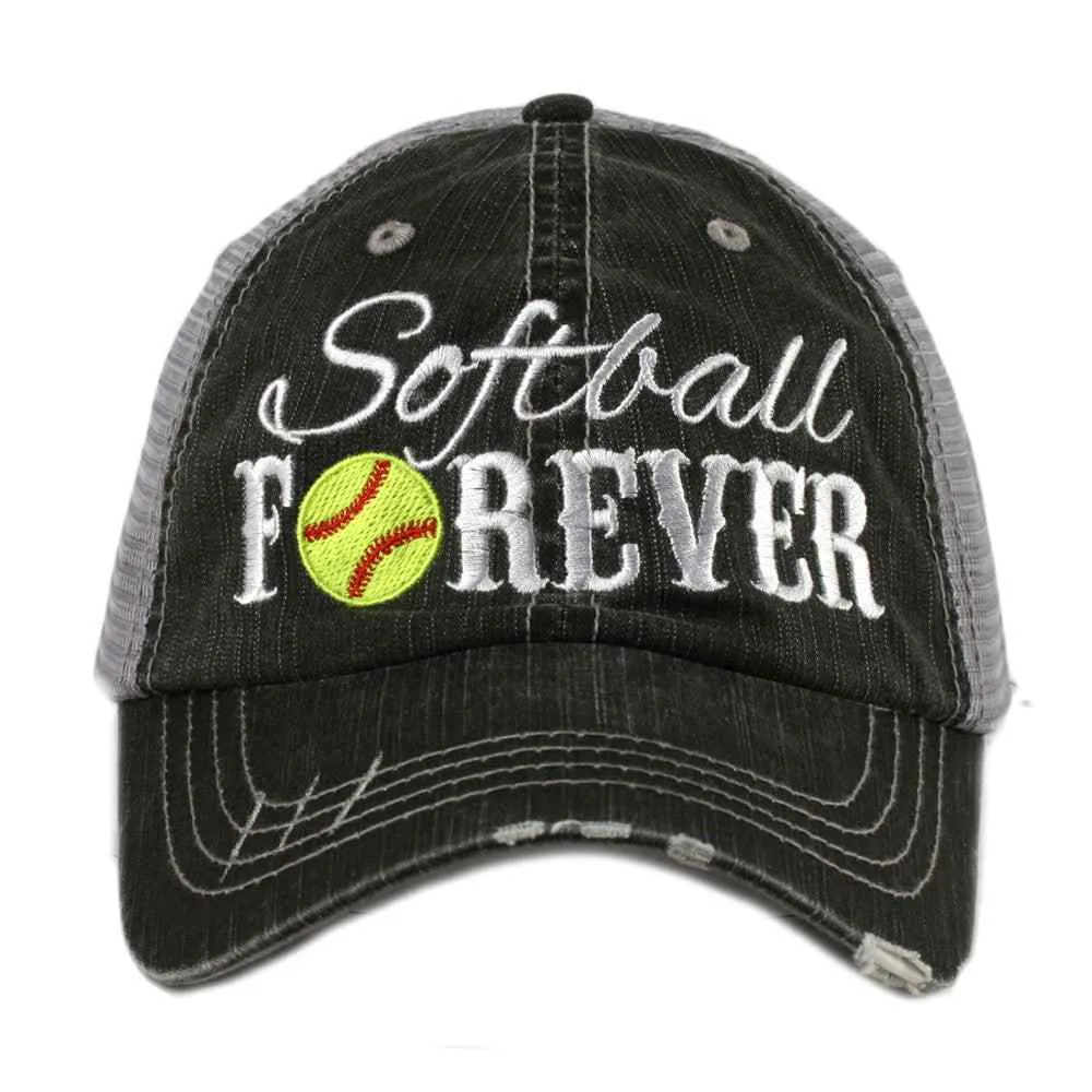 Softball hats Softball hair dont care Softball mom Softball mom life Embroidered unisex trucker caps