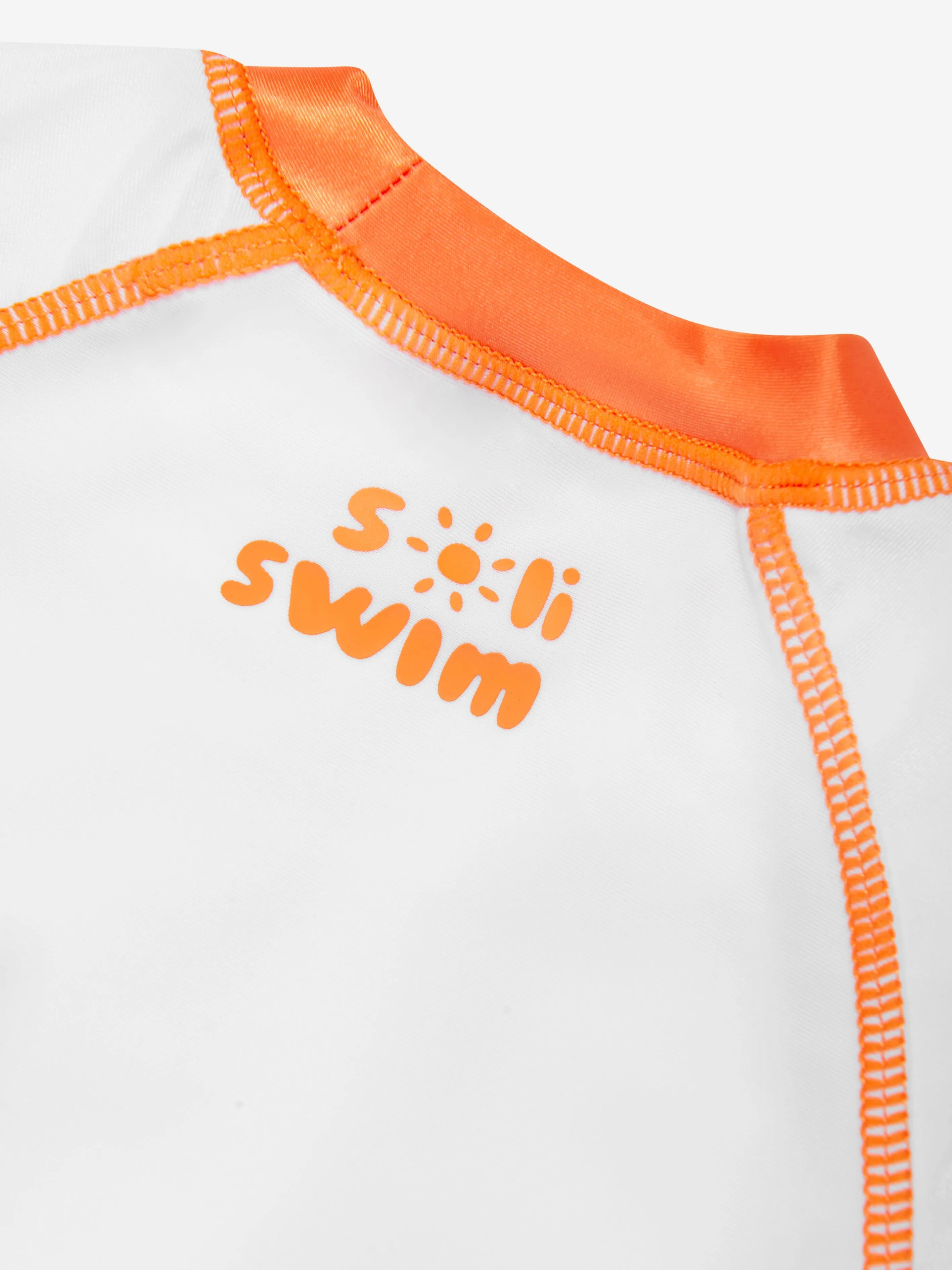 Soli Swim Boys Sun Protective Rash Guard (UPF50 ) in White