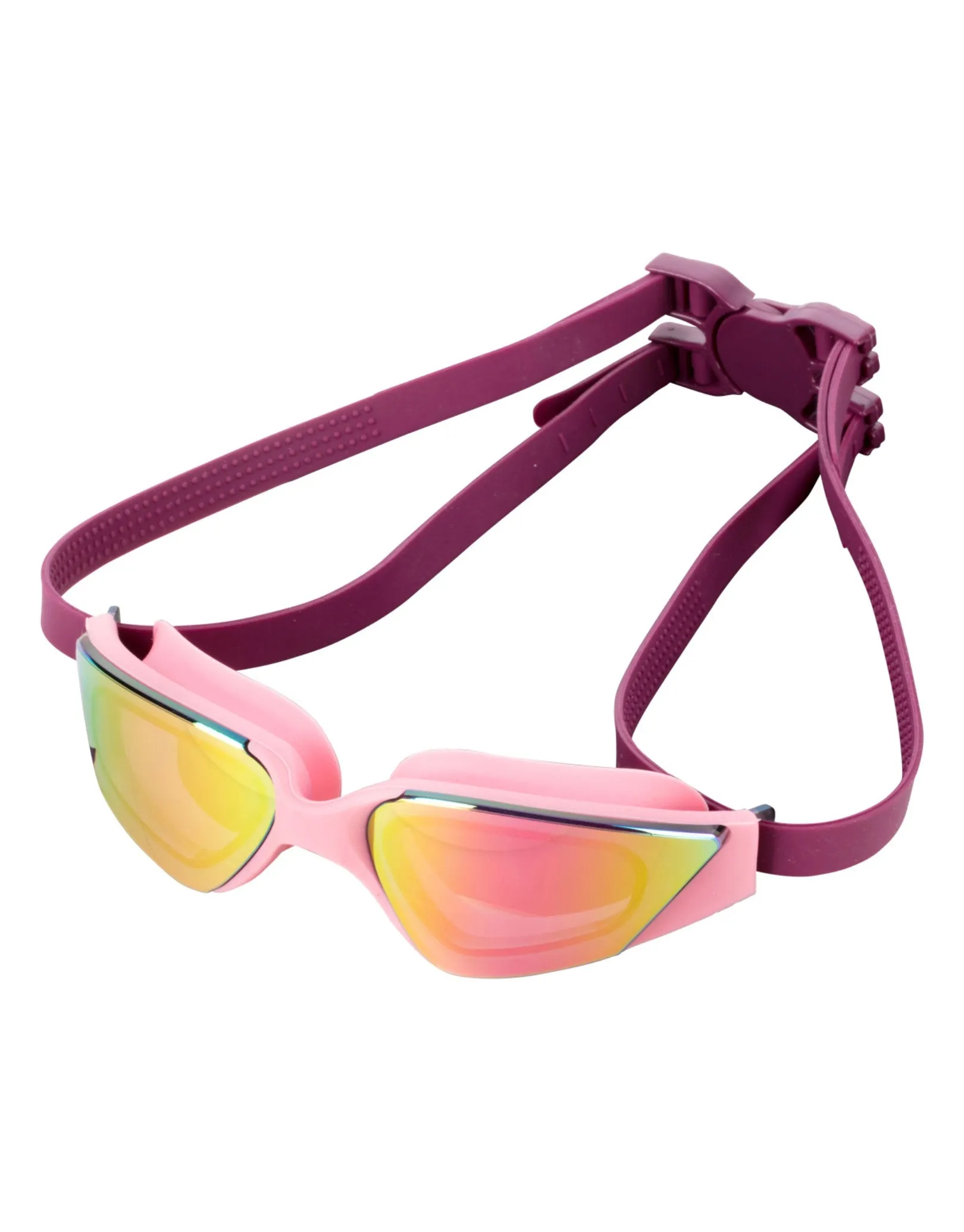 Splash Female Swim Goggles - Pink/Gold Mirrored