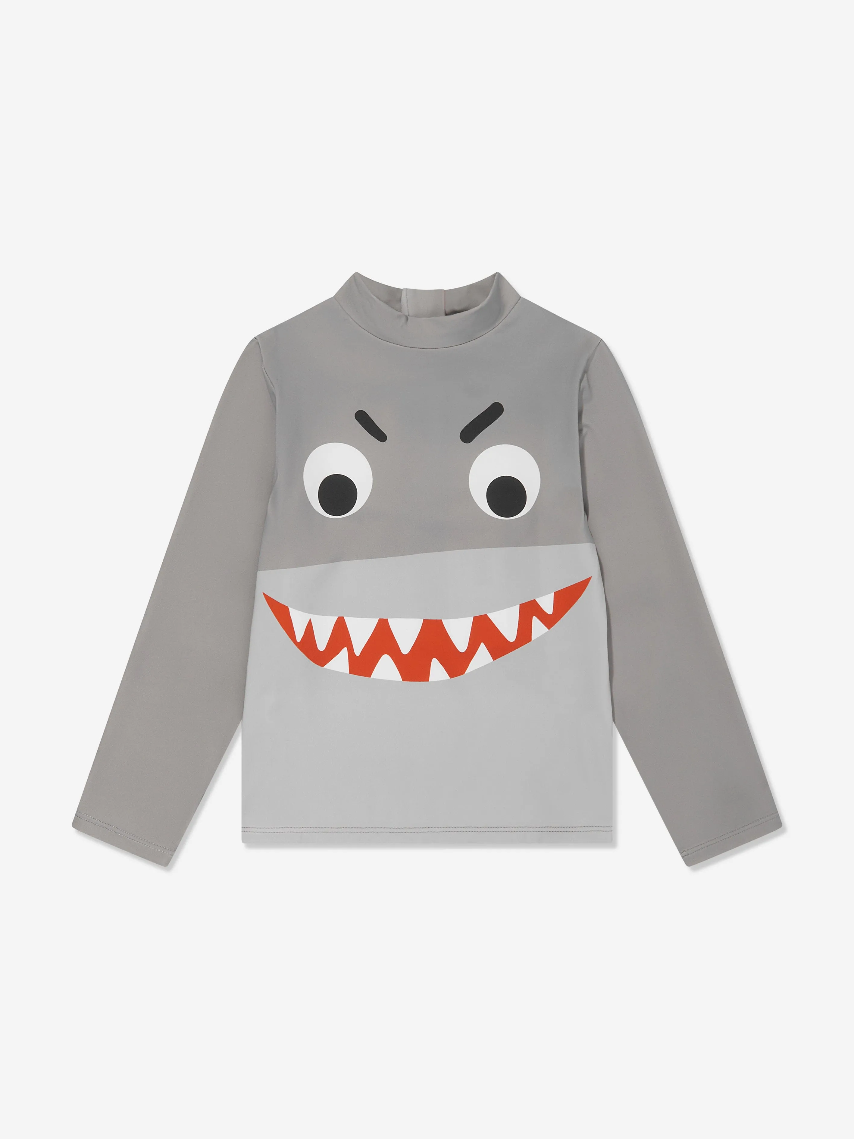 Stella McCartney Boys Shark Swim Top in Grey