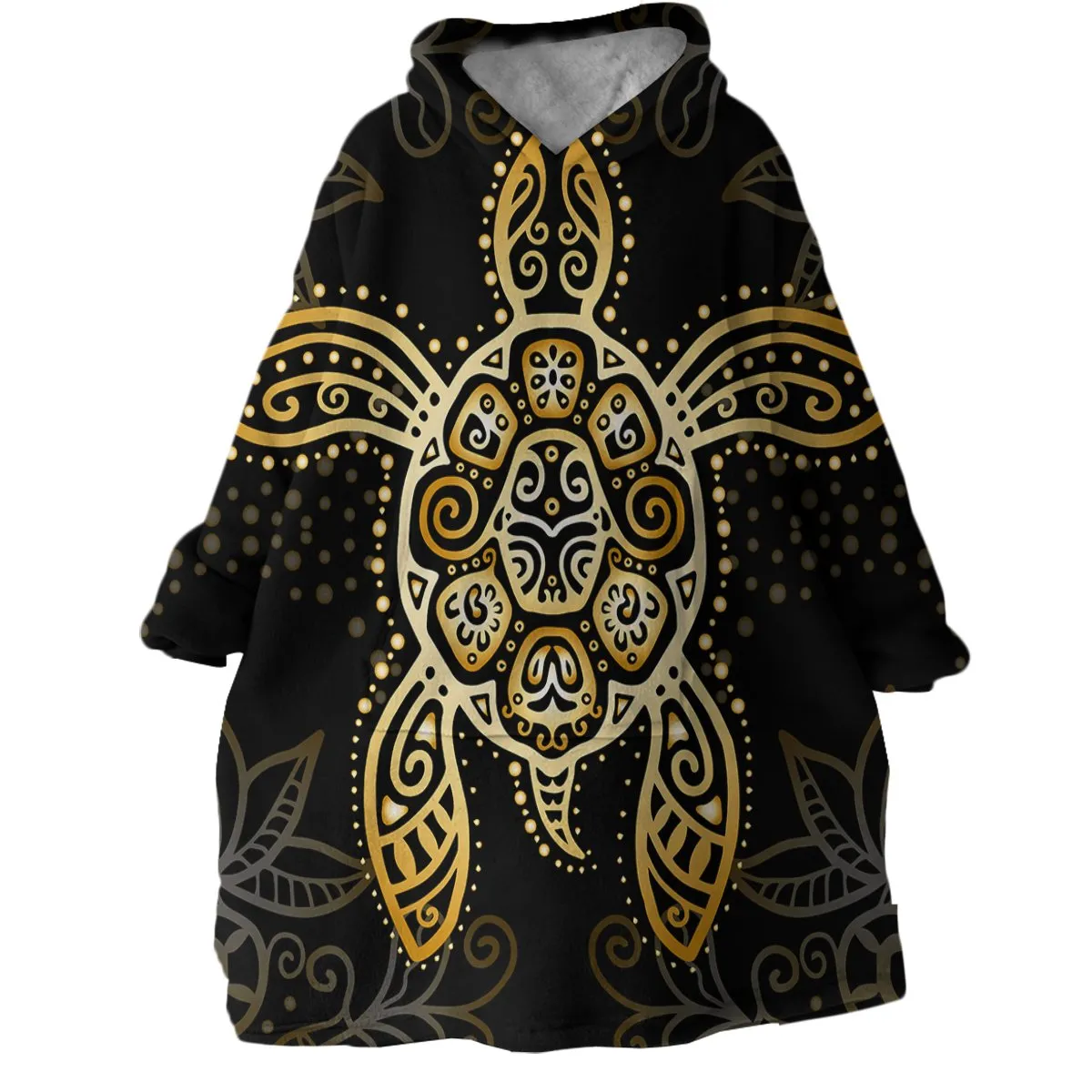 The Golden Sea Turtle Wearable Blanket Hoodie