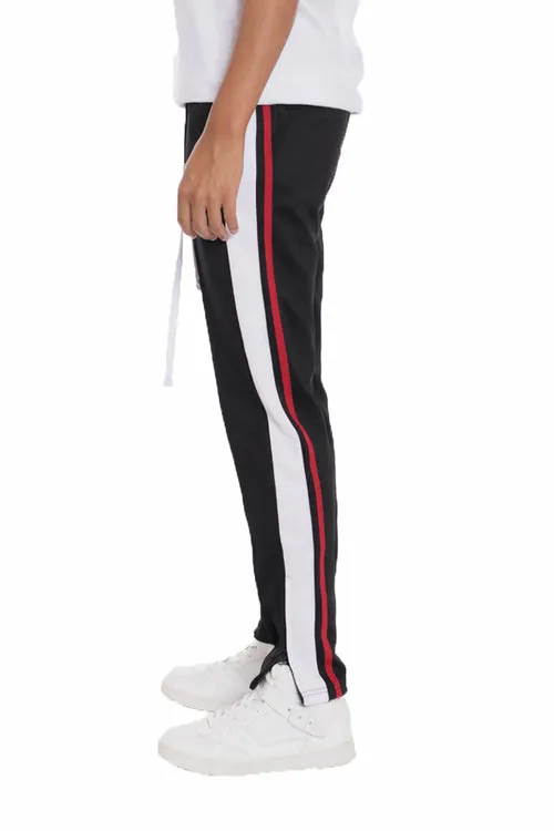 TRICOT STRIPED TRACK PANTS