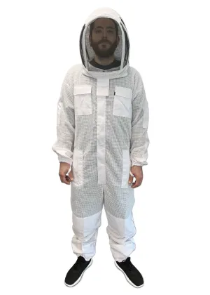 Triple Layer Protective Ventilated Bee Suit with Veil - AirFlow Series