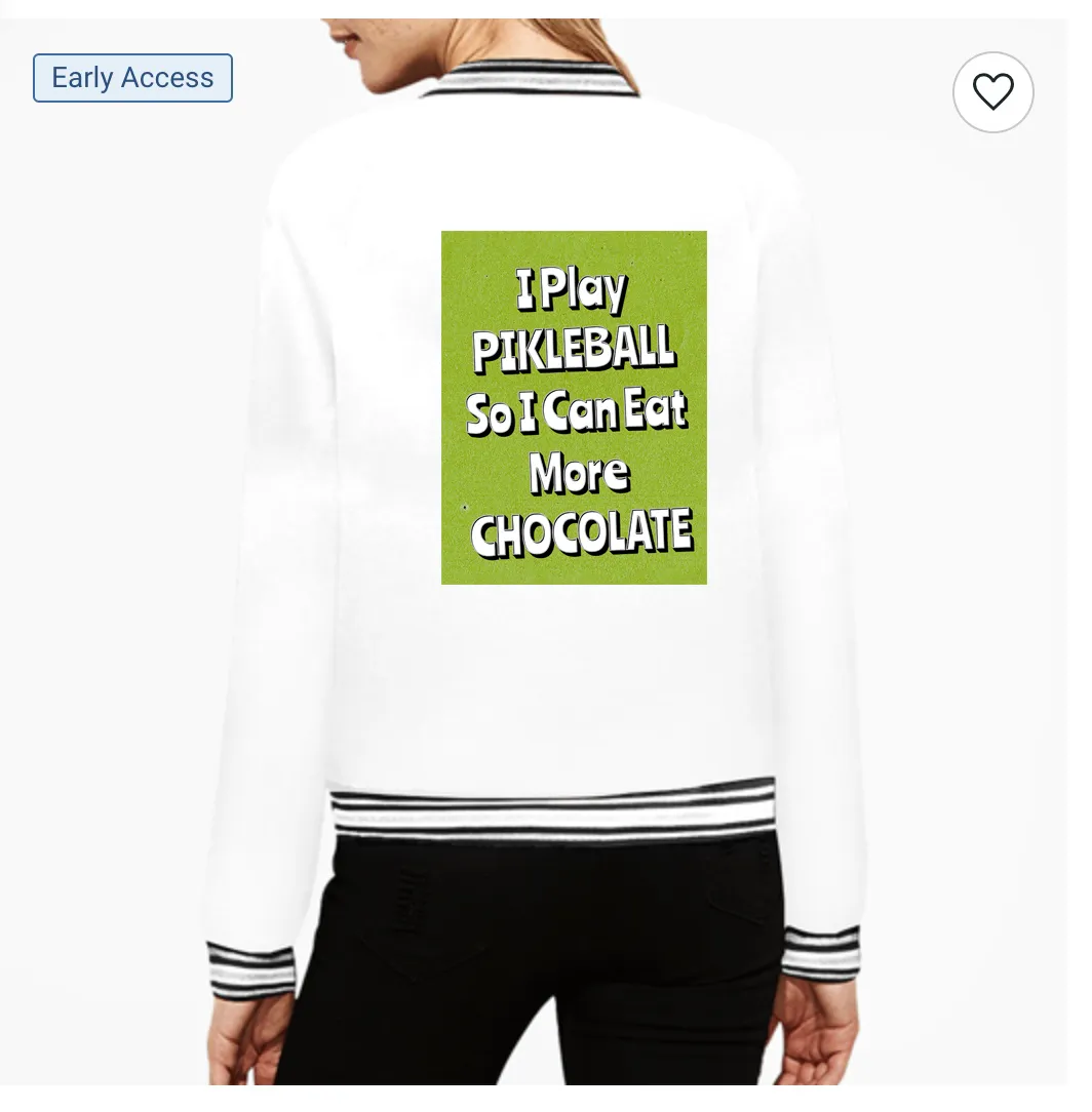 Varsity Jacket - Pickleball Chocolate Lover Gift