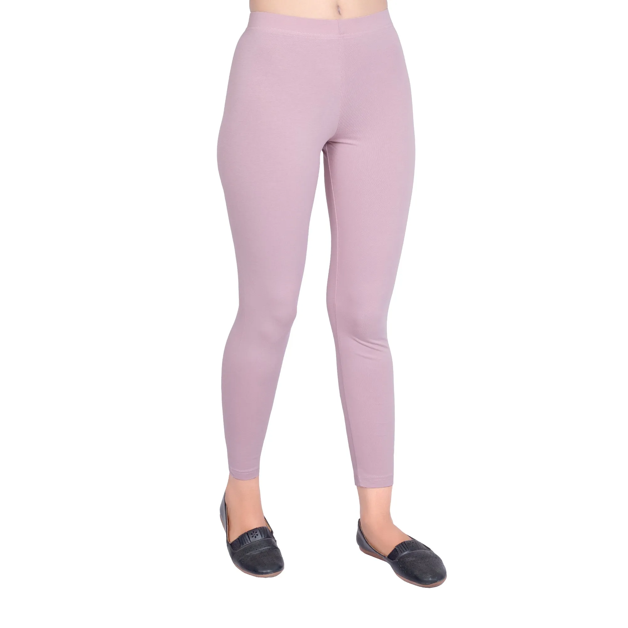 Women Dusty Rose Ankle Length Legging