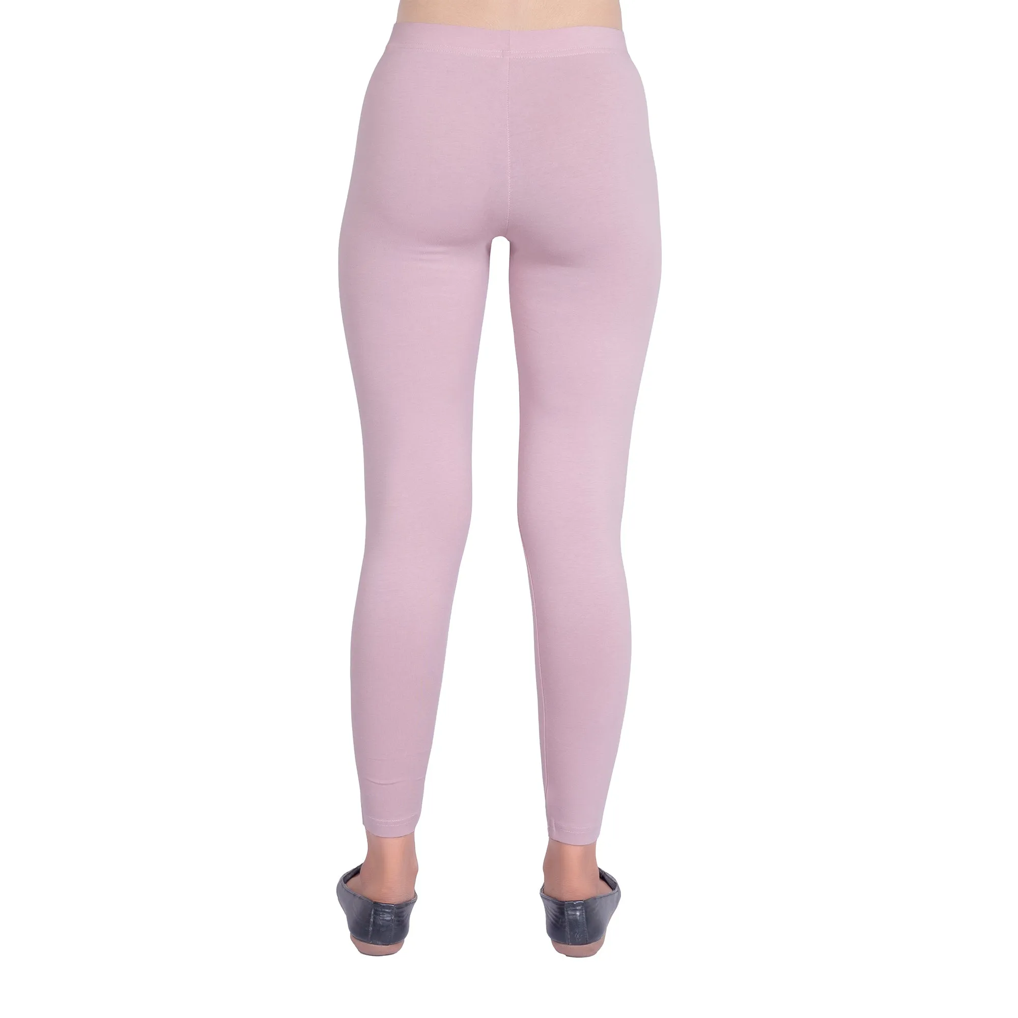 Women Dusty Rose Ankle Length Legging