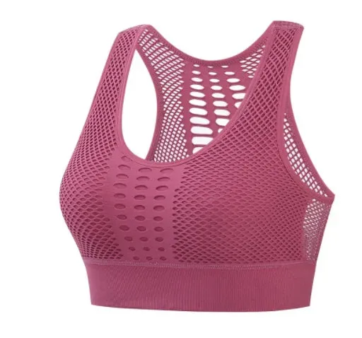 Women's Breathable Mesh Sports Bra