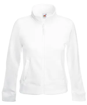 Womens premium 70/30 sweatshirt jacket | White